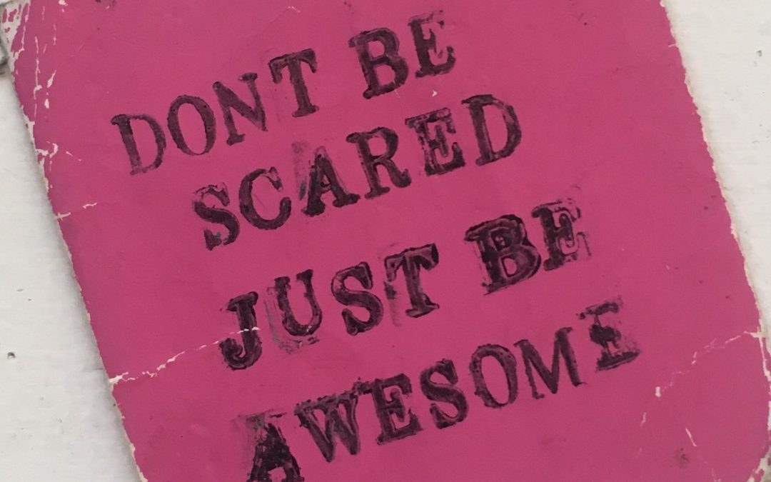 Don’t be scared just be awesome!